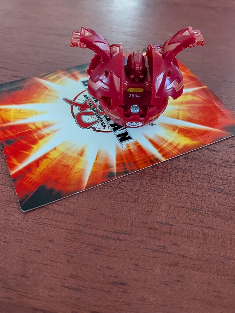 Bakugan B1 Red Pyrus Robotallion 350G Figure Classic Battle Brawlers